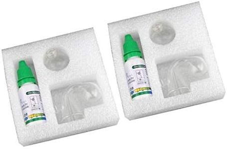 2 Pack Aquarium CO2 Glass Drop Checker Long Term Monitor Fish Tank Test