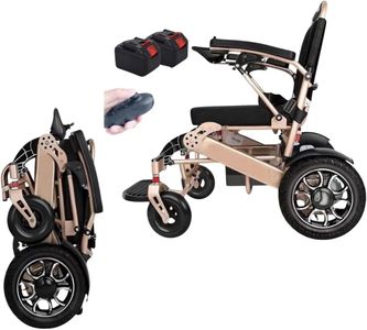 Automatic Foldable Electric Wheelchair – Lightweight Aluminum, Dual 13Ah Batteries, Remote Control