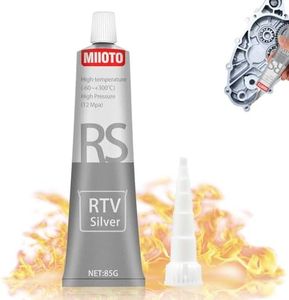 Sellador Juntas Motor, Silicona Alta Temperatura, Pasta Juntas Motor, Silicona Gris, Resistente al Calor, Utilizado para el Mantenimiento Mecánico de Coches, Motos, Calderas, etc - 85g