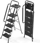 KINGRACK 5 Step Ladder with Handrai