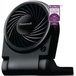 Honeywell HTF090BC On-the-go Personal Small Fan, Portable, Mountable, USB/Battery Powered, Electric Adapter, Foldable, Black