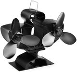 VonHaus Stove Fan – Double Log Burner Fan with 6 Blades, Heat Powered for Wood/Log Burners, Fireplaces, Stove Heaters – Silent Operation, Eco Friendly Circulation, Self Powered, 2 Year Warranty