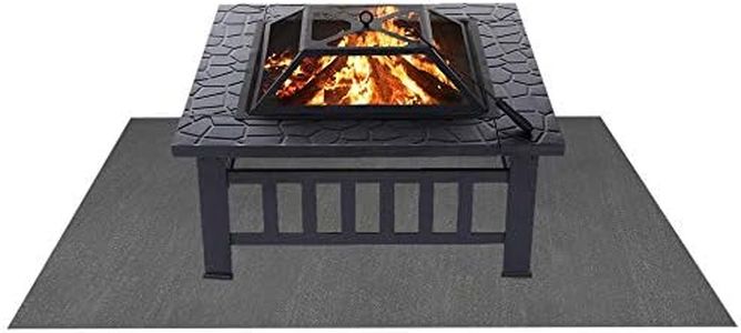 Fireproof Chimineas Mat for Deck,Protection Grill & Patio Fire Pit Pad Hearth Rug, Fireproof Mat, Deck Protector for Wood Burning Fire Pit, Gas Fire Pit, Charcoal Grill (58×58 Inch)