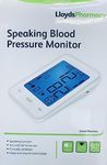 Lloyds Pharmacy Speaking Blood Pressure Monitor Upper Arm BP Heart Rate Machine