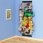 Stuffed Animal Storage Hammock Nursery Hanging Organizer Durable Wooden Frame with Elastic Rope for Plush Toy Display - Easy Wall or Door Installation Space-Saving Toy Net for Kids’ Room-Patent