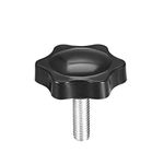 uxcell Clamping Handle Screw Knobs Handle Star Knob M6 x 20mm Male Thread