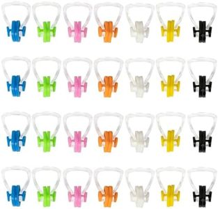 28 Pcs Swimming Nose Clip, Silicone Waterproof Swim Nose Plugs for Kids (Age 7+) and Adults, Inclue 7 Colors