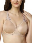 Triumph International Women's Non Padded | Underwired | Minimizer 36E Neutral Beige | Full-Coverage Bra | Pack of 1