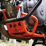 Auto Engina's Hunter 350 Engine Guard compatible for Royal Enfield Hunter 350 (RED)