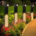 FabStyl Solar Pathway Lights Outdoor, 4 Packs Up to 20Hrs Solar Yard Lights Outdoor Waterproof for Pathway Solar Powered Landscape Lights, Outside Garden Yard Patio Driveway Lawn Walkway