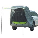 JOYTUTUS SUV Tailgate Tent with Awning Shade, Car Roof Canopy and Poles, Water Resistant Camping Tent, Outdoor Travel Preferred, Universal Fit Most SUV- Green Grey Green