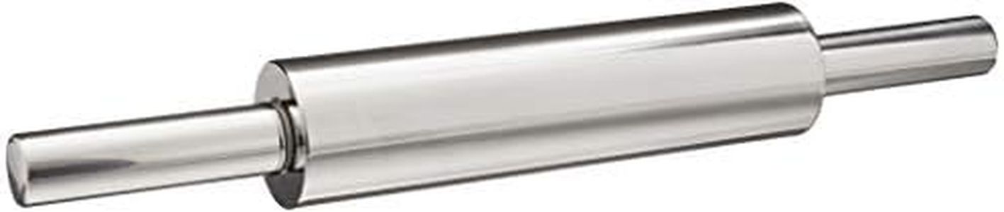 Fox Run Stainless Steel Rolling Pin, 18.5 x 2.6 x 2.8 inches, Metallic