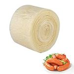 Sausage Casing, Hot Dog Collagen Casing Natural Pig Sausage Casings 2-Layered Drying Sausage Casing Collagen for Flavorous Homemade Sausages Ham 8m/26.25ft