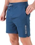 FITINC Men's Training Shorts (SLP-A-l_Light Blue, Airforce_L)