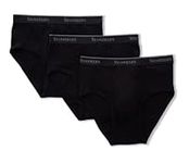 Stanfields Men’s Briefs, 6-Pack (Black, Large)