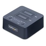 StarTech.com 1:1 M.2 NVMe Drive Duplicator, 90GBpm Standalone M.2 SSD Cloner/Copier, USB-C 3.2 20Gbps M.2 Dual-Bay Drive Dock