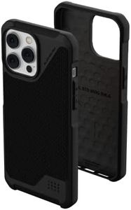 URBAN ARMOR GEAR UAG Designed for iPhone 14 Pro Max Case Kevlar Black 6.7" Metropolis LT Built-in Magnet Compatible with MagSafe Charging Featherlight Heavy Duty Shockproof Rugged Protective Cover