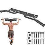 Kipika Heavy Duty Wall Mounted Doorway Pull Up Bar, Multifunctional Chin Up Bar, Portable Fitness Door Bar, Body Workout Home Gym System