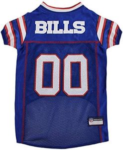 NFL Buffalo Bills Dog Jersey, Size: Large. Best Football Jersey Costume for Dogs & Cats. Licensed Jersey Shirt