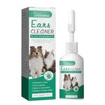 Axfbim Advanced Ear Cleanser for Dogs & Cats, Cleans The Ear Canal, Deodorizing & Anti-Itching, Natural Dog Ear Cleaner Solution for Dogs, Cats, Itchy Ears (20ml)