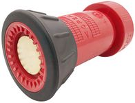 SpringSpray 1-1/2" NPSH Fire Hose Nozzle Spray Polycarbonate Jet Fog Industrial Fireman 1.5" Nozzle 75 gpm Fire Equipment