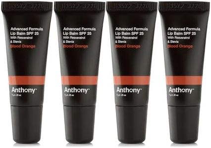 Anthony 25 SPF Lip Balm with Sunscreen for Lips – Contains Green Tea Extract, Shea Butter & Vitamin E – Moisturizing Repair Care Treatment for Chapped & Dry Lips - Blood Orange Flavor - 4 Pack