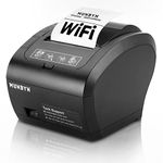 MUNBYN WiFi Thermal Receipt Printer with USB/LAN/RS232 Port, 80mm POS Printer Works with Square Windows Mac Chromebook Linux Cash Drawer, High-Speed Auto-Cutter Wall Mount, ESC/POS (P047-WiFi)