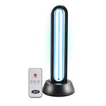 YWXG UVC Germicidal Remote Control Timer Watt Table Lamp Disinfection Sterilizer Cleans Air Ozone & Free Kill Remover Mold Flu. Bacterial dust Mites Germ UV Light. (UVC Lamp Ozone)