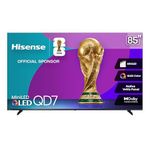 Hisense 85QD7QFM - 85" 4K Smart Mini-LED Fire TV (2025 Model), QLED Color, 144Hz Game Mode PRO, Dolby Vision, Dolby Atmos, AI Smooth Motion with MEMC, Alexa Built in with Voice Remote