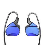 BQEYZ BQ3 HiFi Earbuds Metal Housing Sport Headset 3 Balanced Armature 2 Dynamic Drivers Earphone (Blue Without mic)