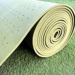 Grassflow Artificial Grass Underlay - 1m x 10m Roll -10mm Thickness - Rain Hole Drainage System - Improves Underfoot Comfort - Shockpad Underlayment - Reduces Lines and Streaks On Decking or Concrete