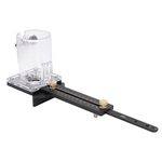 Weikeya Circle Cutter Trimming Guide, 2 Positioning Holes Router Circle Cutter Jig Wood Router Slotting Locator Milling Circle Slotting Base Durable Appropriate Strength for Wood Processing