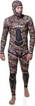 Cressi Men's Katana Man 2 Two-Piece Wetsuit in 5mm Neoprene for Freediving and Fishing, Light Brown, XL