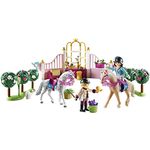 Playmobil 70450 Princess Castle Riding Lessons, magical world for princes and princesses, fun imaginative role play, playset suitable for children ages 4+