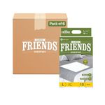 Friends Classic Disposable Underpads,Soft & Super Absorbency - 60x90 cm (Pack of 6).