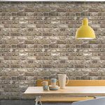 Grandeco Vintage House Brick Pattern Wallpaper Faux Effect Textured A28904