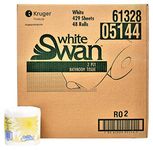 White Swan 05144 2-Ply Toilet Paper, 429 Sheets, White (Case of 48 Rolls)