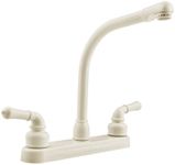 Dura Faucet (DF-PK210C-BQ) Hi-Rise RV Kitchen Faucet with Classical Levers (Bisque Parchment)