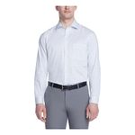 Van Heusen Men's Dress Shirt Regular Fit Ultra Wrinkle Free Flex Collar Stretch, Water