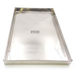 Prime Bakers and Moulders Stainless Steel Sweet Rectangle Tray 1 inch deep (15x12 Inch)