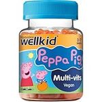 Wellkid Peppa Pig Chewable Gummy Vitamins by Vitabiotics - UK's No. 1 Vitamin Company. Kids Multivitamin formula with Vitamin A B C D and E