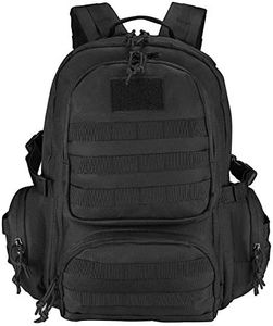 ProCase 3 Day Assault Backpack Rucksack for Men, Rugged Strong Tough 42L Large 600D Oxford Molle Go Bag for Trekking, Camping and Outdoor Activities –Black