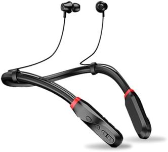 Bluetooth Neckband Headphones, 100 Hours Runtime Multifunction IPX5 Waterproof Noise Canceling HiFi Stereo Deep Bass Bluetooth Earphones for Sports Running
