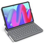 Inateck for iPad 10th Gen Case with Keyboard, Ultralight iPad Keyboard Case for iPad 10 Gen 2022,iPad Air 6 2024 11",iPad Air 5/4(2022/2020) 10.9",iPad Pro 11 4/3/2/1,with Pencil Holder,BK2007 Gray