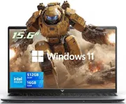 15.6" Laptop Computer with N97 Processor(Up to 3.6GHz), ordinateur Portable 16GB RAM 512GB SSD Laptop, Traditional Laptops with FHD Screen, Webcam, Light&Thin, HDMI, Type-C, USB3.2