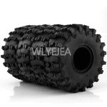 WLYEJEA 2.2inch RC Mud Terrain Tires 4PCS RC Rubber Crawler Tyres Set 150mm Super Grip Soft Tyre Compatible with 1/10 RC Rock Crawler Axial SCX10 90047 D90 TF2 Tamiya CC01 Traxxas TRX4