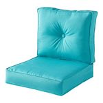 Greendale Home Fashions Outdoor 2-Piece Sunbrella Fabric Deep Seat Cushion Set, Aruba
