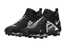 Nike Alpha Menace 3 Shark Men's Football Cleat (us_Footwear_Size_System, Adult, Men, Numeric, Medium, Numeric_6_Point_5), Black White Iron Grey, 6.5