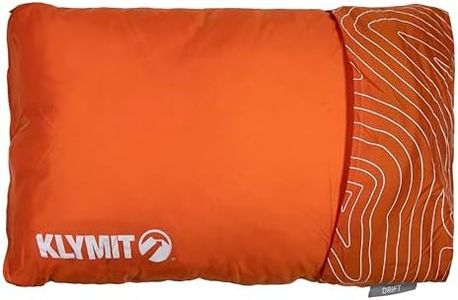 Klymit Drift Camping Pillow, Large, Orange