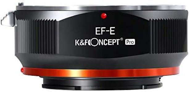 K&F Concept Lens Mount Adapter for Canon EF EF-S Lens to Sony Alpha E NEX Mount Mirrorless Cameras, Manual Focus Lens Adapter with Matting Varnish Design, Not Auto-Focus